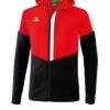 Erima SQUAD Trainingsjacke Mit Kapuze Rot/schwarz
