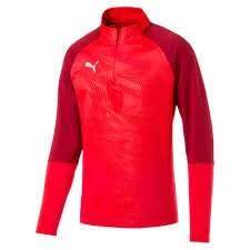 Puma CUP Training 1/4 Zip Top Core - Rot