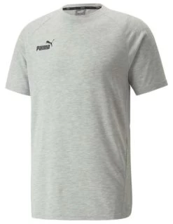Puma TeamFINAL Casual Tee Light Gray Heather