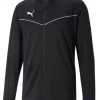 Puma TeamRISE Polyester Jacke Schwarz