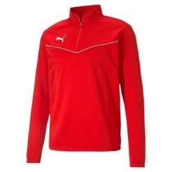 Puma TeamRISE 14 Zip Top - Rot