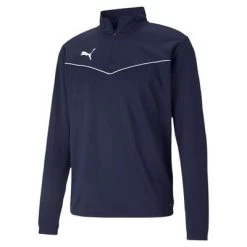 Puma TeamRISE 14 Zip Top - Dunkelblau