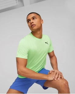 Puma TRAIN FAV BLASTER TEE -Fizzy Lime
