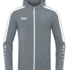 Jako Kapuzenjacke Power Steingrau