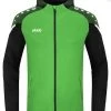 JAKO Kapuzenjacke Performance Soft Green/schwarz