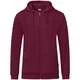 Jako Kapuzenjacke Organic Damen - Maroon