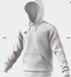 Adidas Core 18 Hoody - Weiß